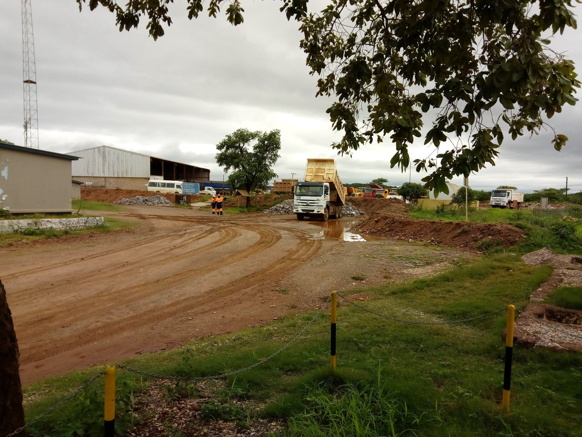 Civil works site